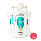 Pantene Pro-V Smooth & Sleek Shampoo 17.9 Oz (Pack of 4)