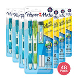 Paper Mate Clearpoint Mechanical Pencils HB 2 0.7mm 1 Lead Refill 2 Erasers Assorted 1.76oz (Pack of 48)