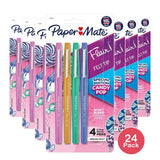 Paper Mate Flair Felt Tip Pens Medium Point Candy Pop Pack 1.44oz (Pack of 24)