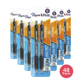Paper Mate Profile Retractable Gel Pen 0.7mm Black 0.96oz (Pack of 48)