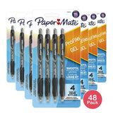 Paper Mate Profile Retractable Gel Pens Black 0.7mm 1.6oz (Pack of 48)