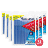 Paper Mate Write Bros Stick Medium Tip Ballpoint Blue Pens 2.08oz (Pack of 72)