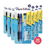 Papermate Profile 0.7mm Mechanical Pencils, Black & Blue, 2-ct 1.4oz (Pack of 36)