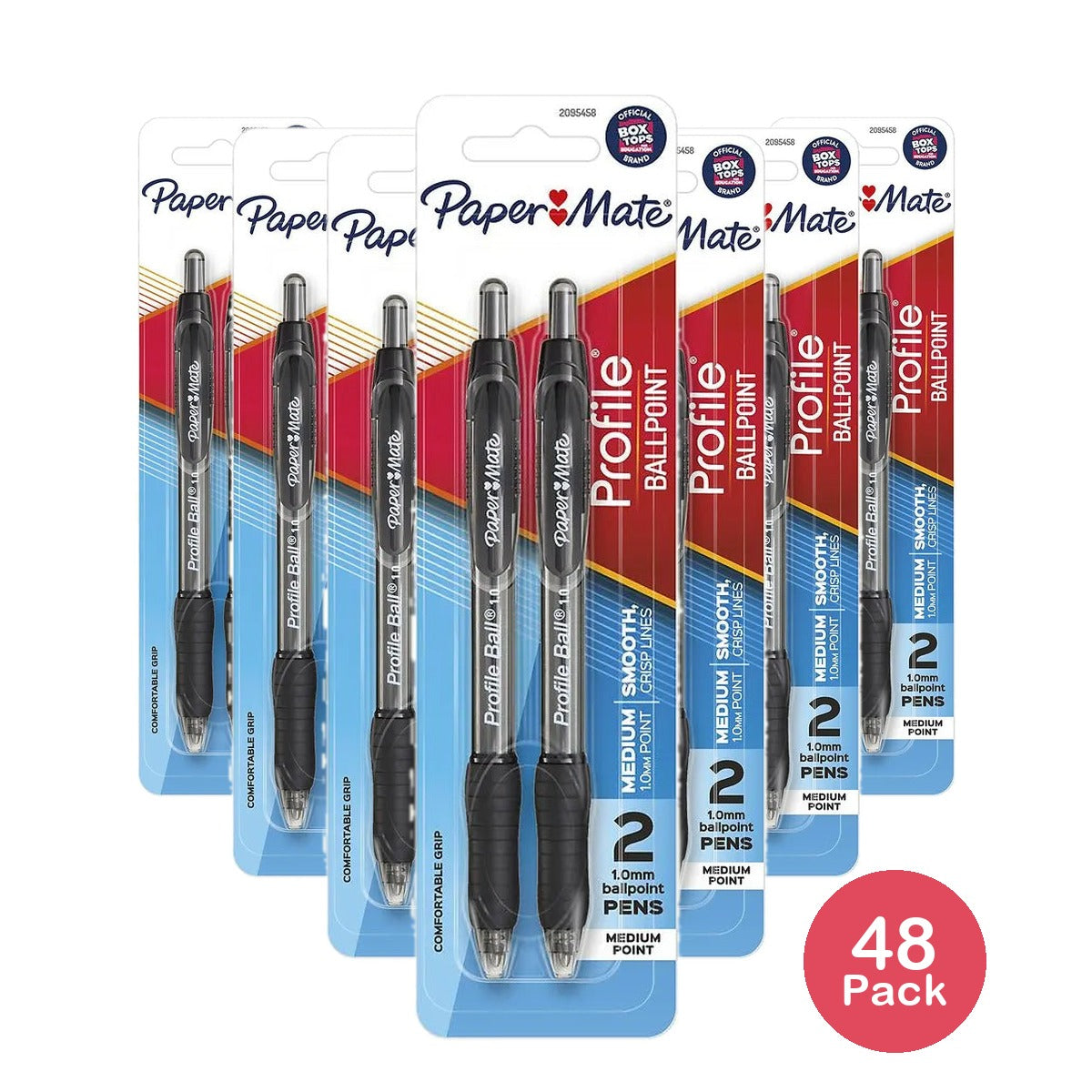 Papermate Profile Ballpoint Pen Black 2 Pack 0.8oz (Pack of 48)