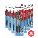 Papermate Profile Ballpoint Pen Black 2 Pack 0.8oz (Pack of 48)