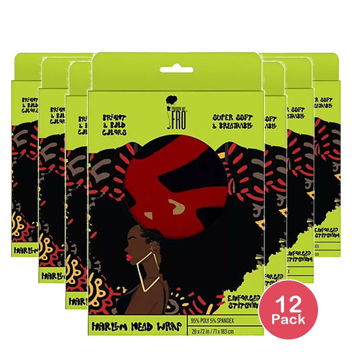 Pardon My Fro Grip Wrap Harlem (Pack of 12)
