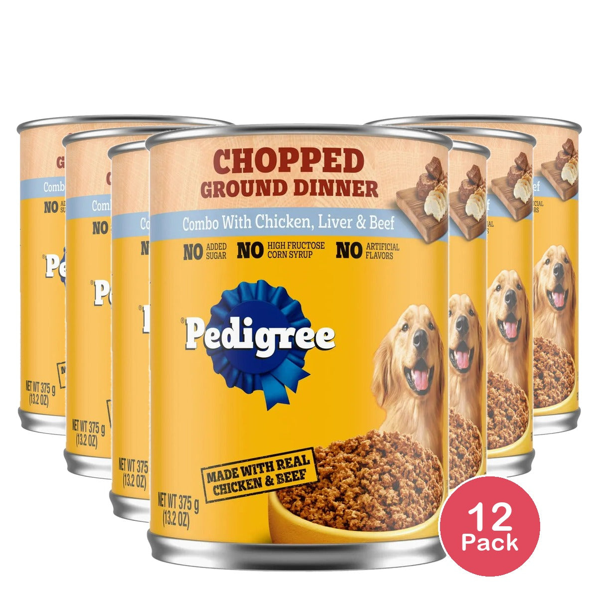 Pedigree Chicken, Beef & Liver 13.2 oz (Pack of 12)