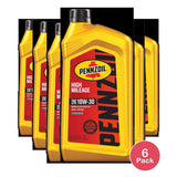 Pennzoil High Mileage Motor Oil 10W-30, 1 qt 32oz (Pack of 6)