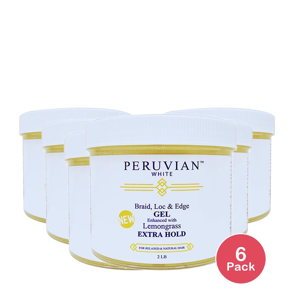Peruvian White Lemongrass Lock & Edge 2 Lb (Pack of 6)