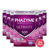 Phazyme Ultimate Gas & Bloating Relief, Works in Minutes, 500 mg Simethicone, 20 (Pack of 24)