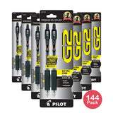 Pilot G2 Premium Gel Roller Pens Extra Fine Point 0.5 mm Black Ink 0.634oz (Pack of 144)