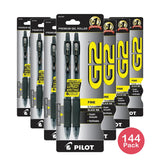 Pilot G2 Premium Gel Roller Pens Fine Point 0.7 mm Black Ink .0634oz (Pack of 144)