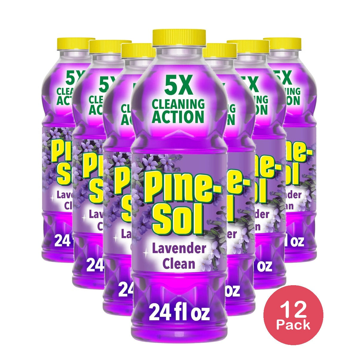 Pine-Sol Lavender Clean All Purpose Cleaner - 24 FL OZ(Pack of 12)