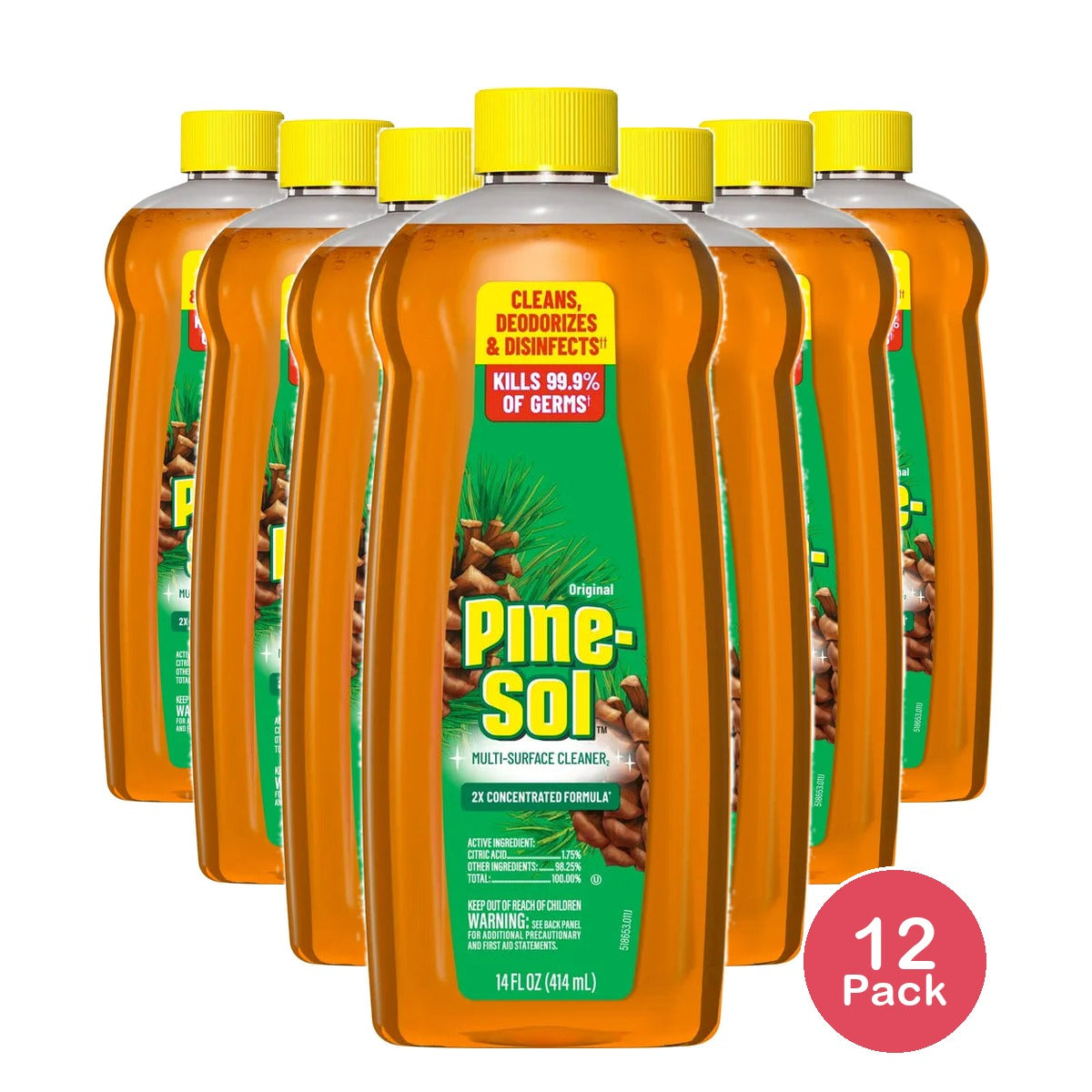 Pine-Sol Pine Scent 2X Concentrated 14Oz (Pack of 12)