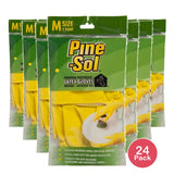 Pine-Sol Premium Latex Gloves Medium 1 Pair 0.64Oz (Pack Of 24)