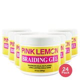 Pink Lemon Braiding Gel 10 Oz (Pack of 24)