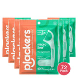 Plackers Micro Mint Freshens Breath, Dental Flossers Mint, 270 Count (B00ENLEGIE) (Pack of 72)