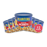 Planters Salted Cocktail Peanuts Canister 12 OZ (Pack of 12)