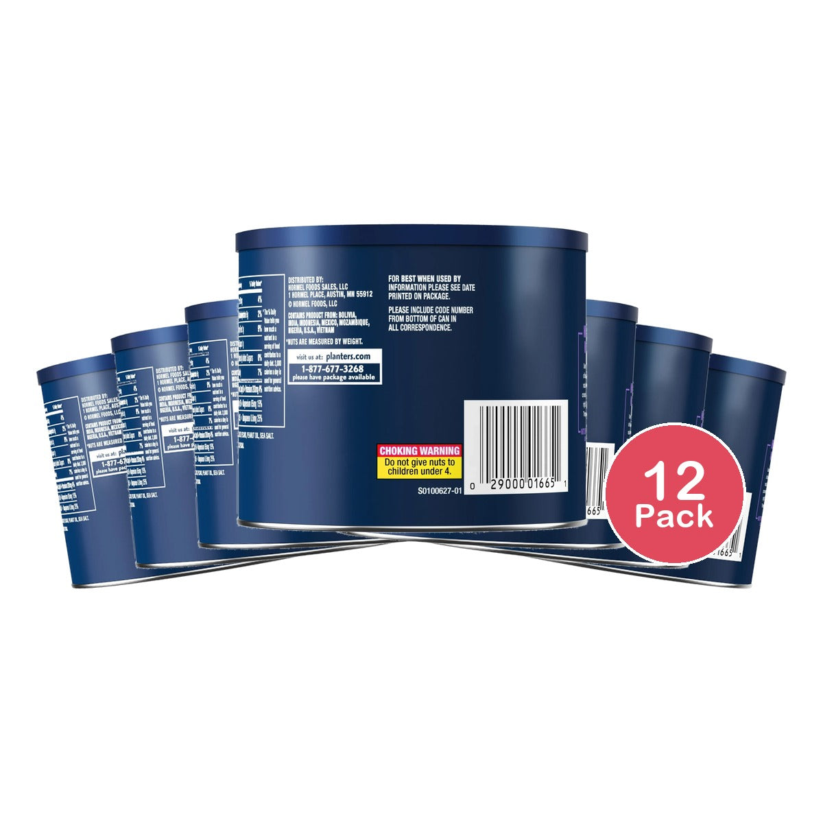Planters Salted Mixed Nuts Party Snacks 10.3Oz (Pack of 12)