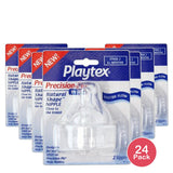 Playtex Precision Flo Natural Nipple Wide2 Ea 0.3Oz (Pack Of 24)