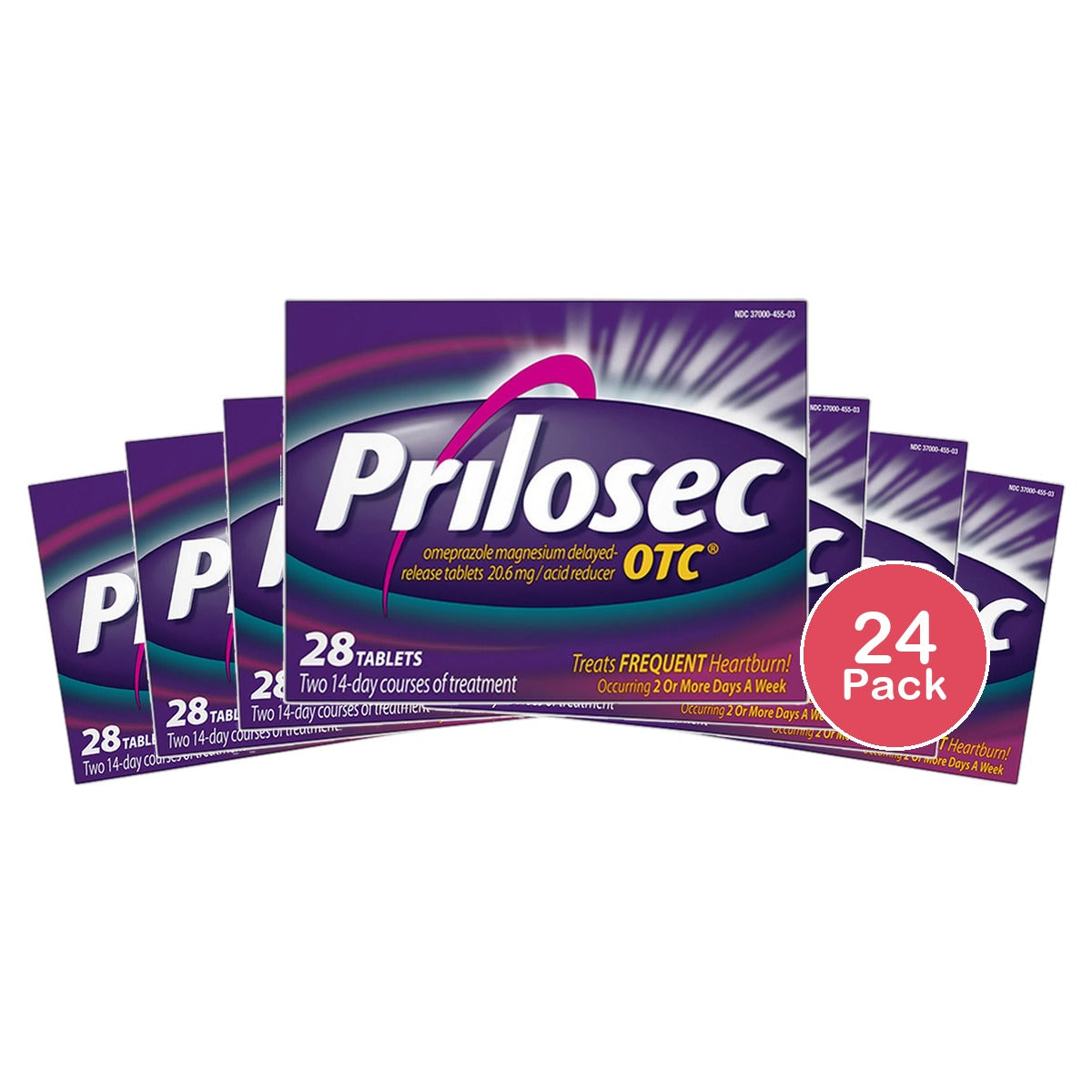 Prilosec OTC Acid Reducer Delayed Release Tablets28 ea 1.76Oz (Pack of 24)