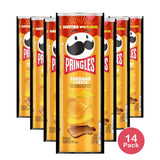 Pringles Cheddar Cheese Naturally Flavored Potato Crisps Chips 5.5 Oz (Pack of 14)