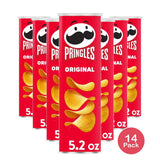 Pringles Original Potato Crisps Chips Lunch Snacks 5.2 Oz (Pack of 14)