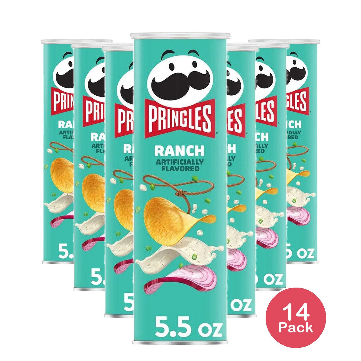 Pringles Ranch Crisps 5.5 Oz (Pack of 14)