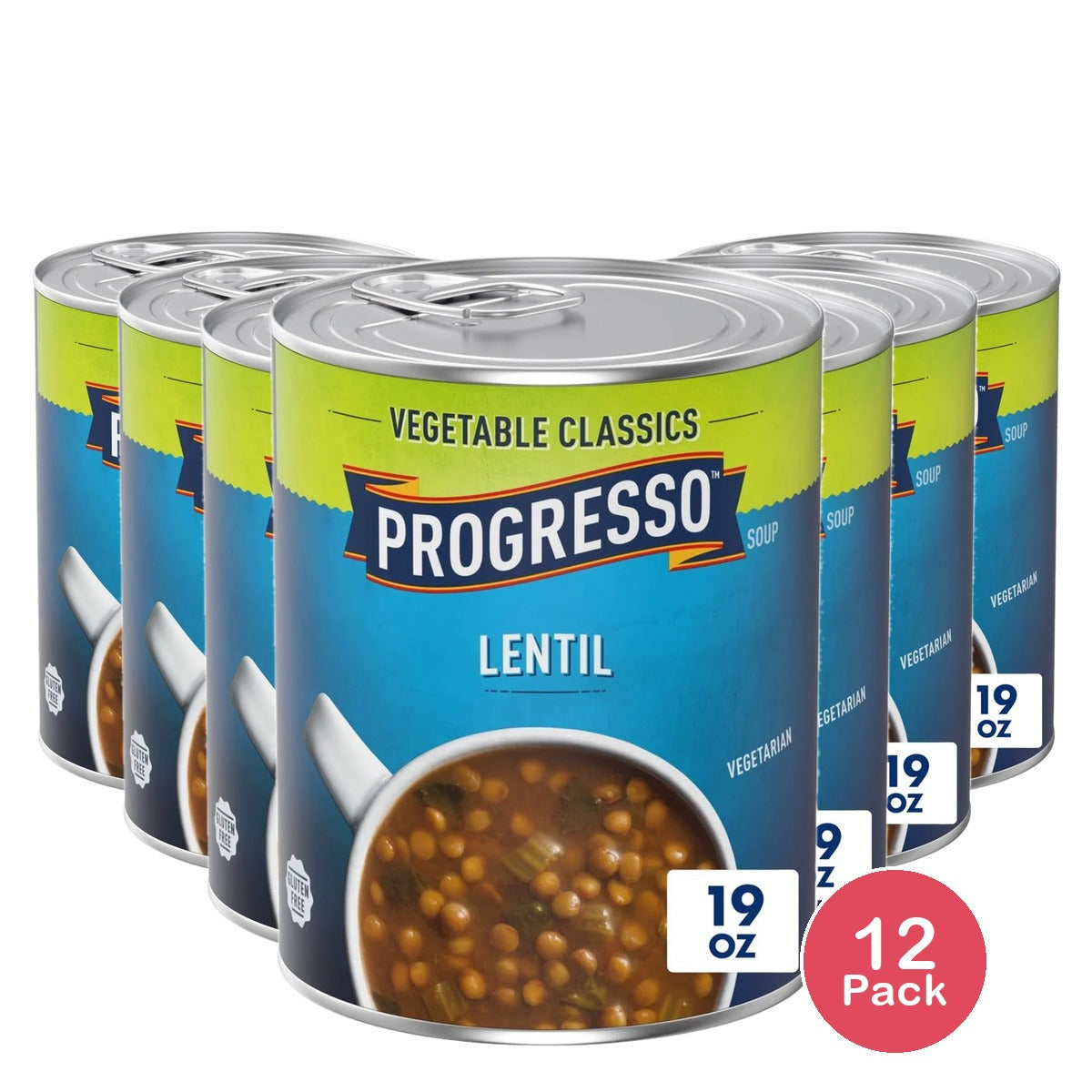 Progresso Vegetable Classics Lentil Soup 19 Oz (Pack of 12)