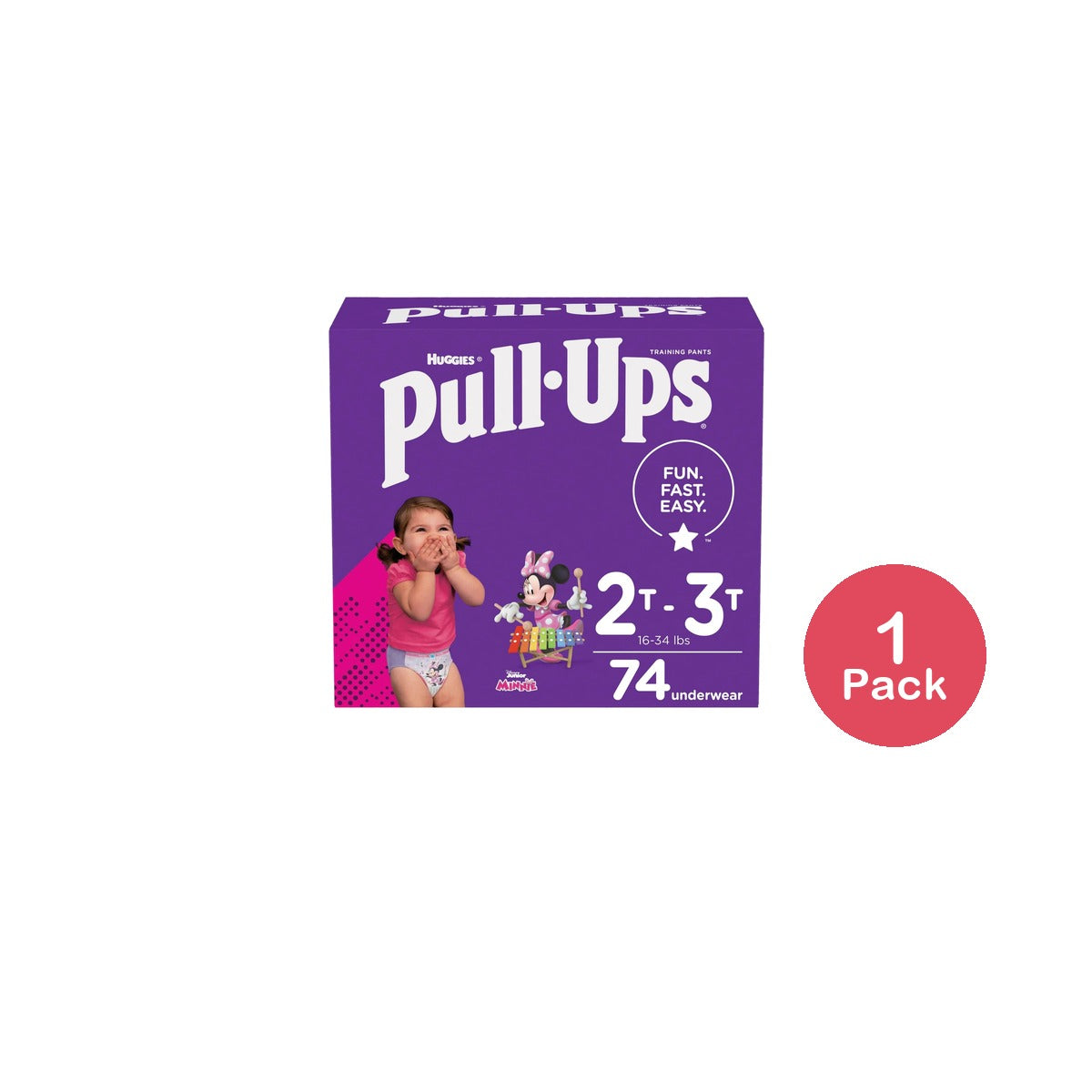 Pull-Ups Learning Designs Female Training Pants 2T-3T (Pack of 1)