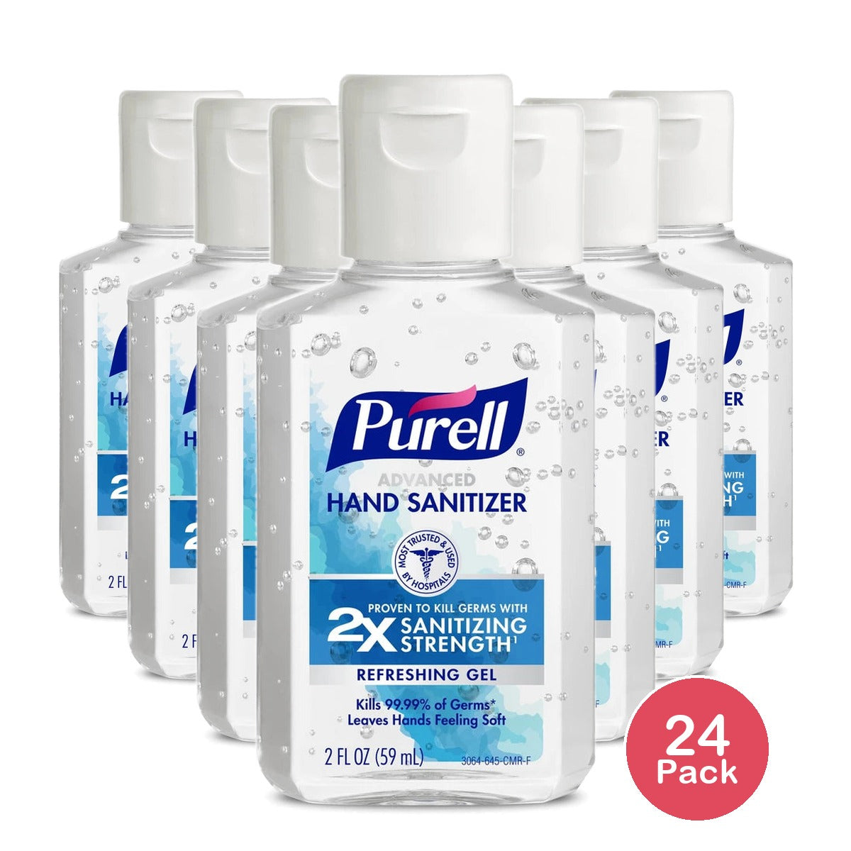 Purell Instant Hand Sanitizer, 2 Oz (Pack of 24)