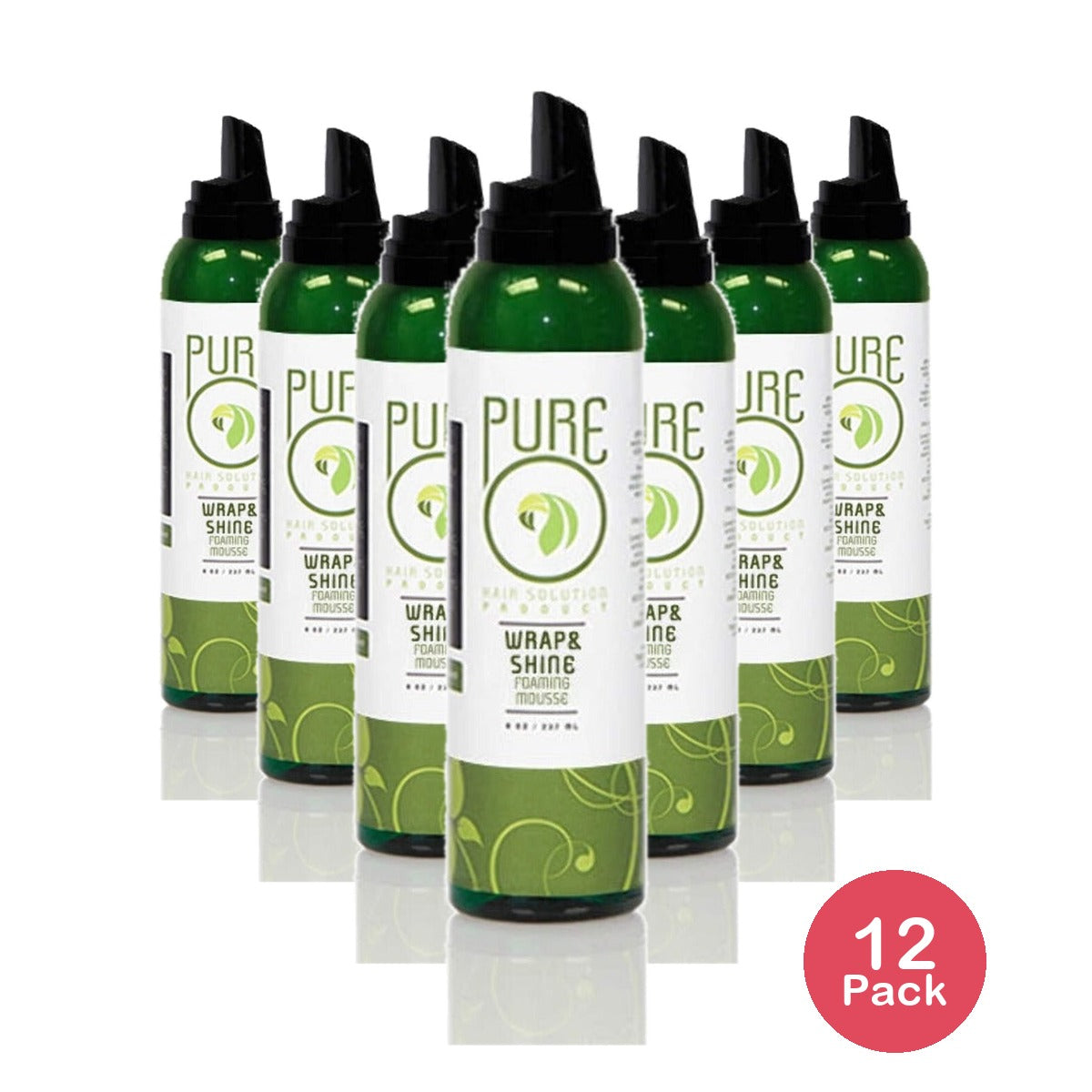 PureO Natural Wrap & Shine Mousse 7 Oz (Pack of 12)