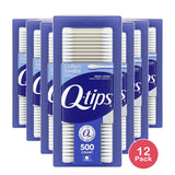 Q-Tips Cotton Swabs For Clean Ears500 Ea 8.6oz (Pack of 12)