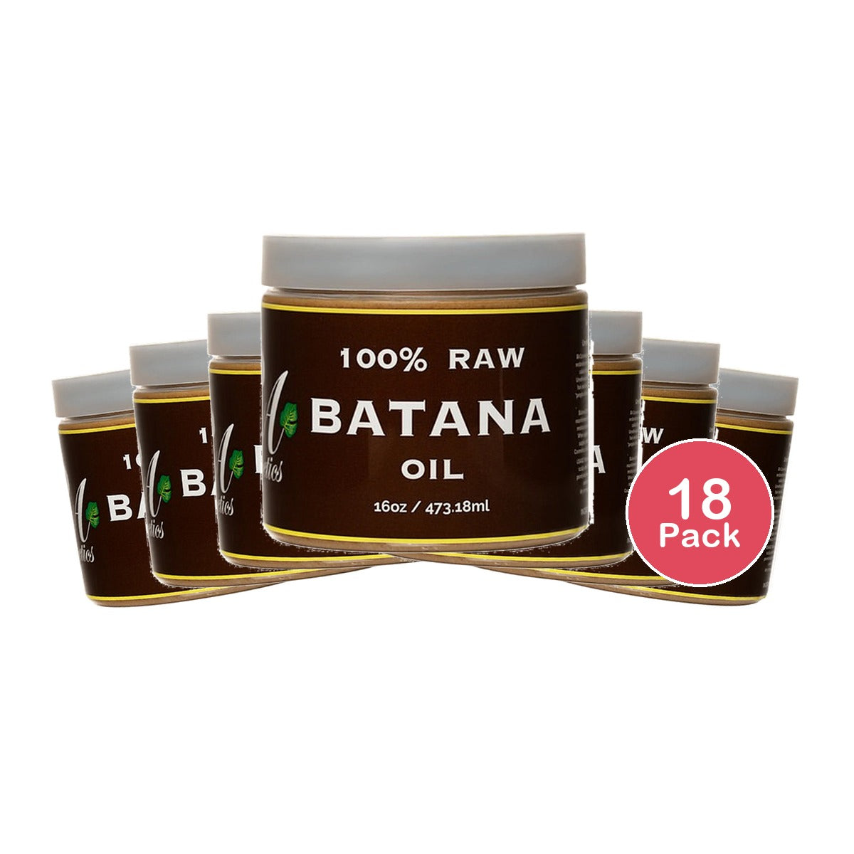 RA Cosmetics 100% Batana Oil 16 Oz (Pack of 18)