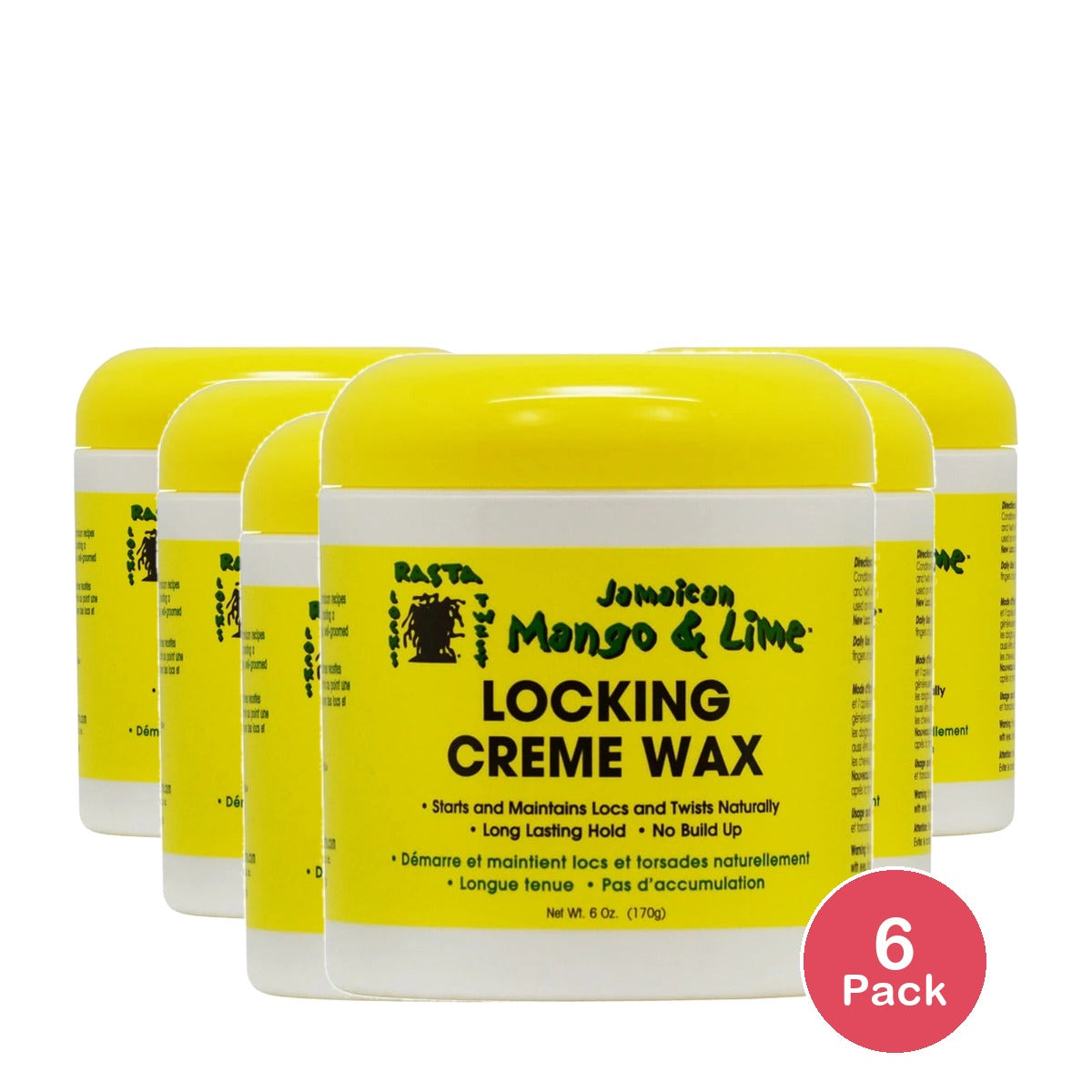Rasta Locks & Twist Jamaican Mango & Lime Resistant Formula Locking Gel 6 Oz (Pack of 6)