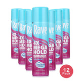 Rave 4X Mega Hold Hair Spray All-Weather Protection with Vitamin-Rich Formula 11 OZ (Pack of 12)