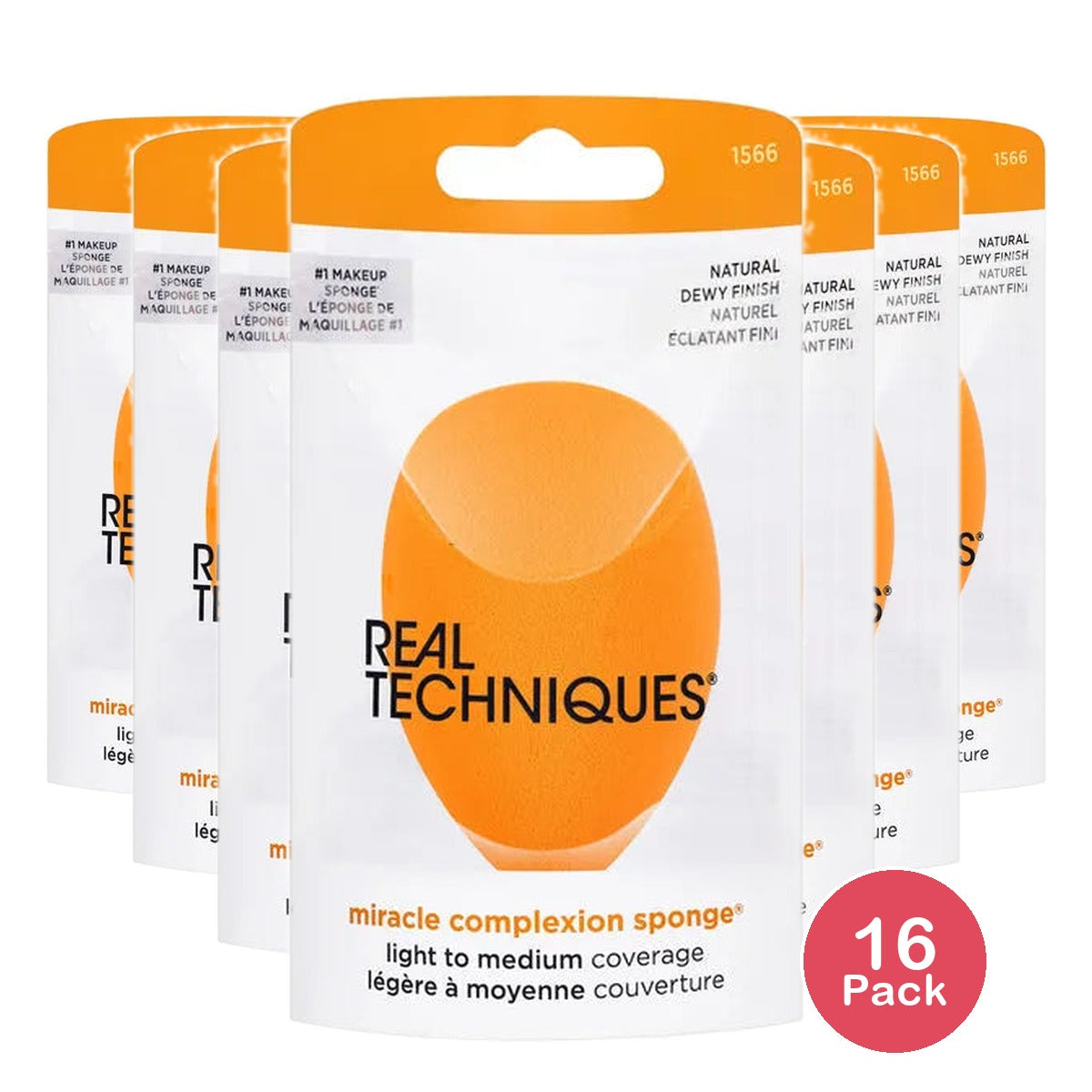 Real Techniques Face Miracle Complexion Sponge 0.88Oz(Pack Of 16)
