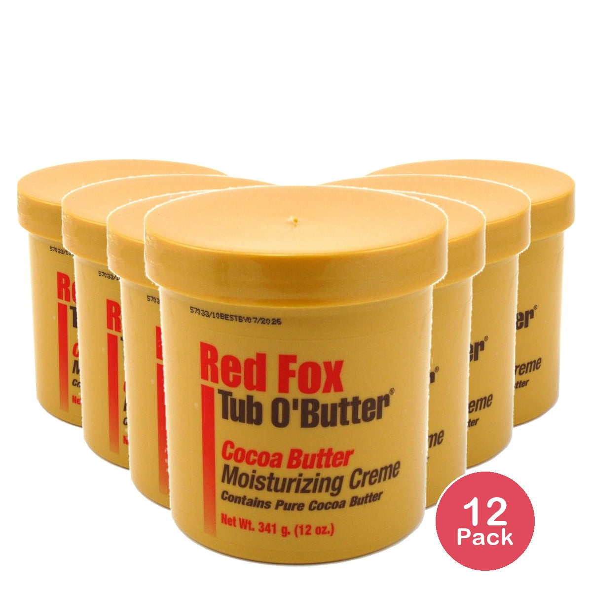 Red Fox Tub O' Butter Cocoa Butter 12 Oz (Pack of 12)