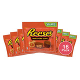 Reeses Miniatures Milk Chocolate Peanut Butter Cups Candy 10.5Oz (Pack of 16)