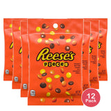 Reese's Pieces Peanut Butter in a Crunchy Shell Candy, Bag 4.8 oz (Pack of 12)