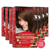 Revlon ColorSilk Permanent Hair Color 47 Medium Rich Brown 4.4 Oz (Pack of 12)