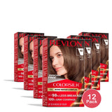 Revlon ColorSilk Permanent Hair Color Medium Ash Brown (Pack of 12)