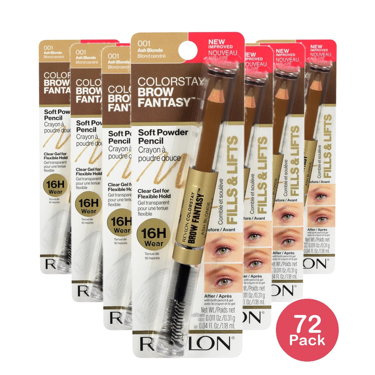 Revlon Colorstay Brow Fantasy Pencil & Gel - 0.04 Fl Oz (Pack Of 72)