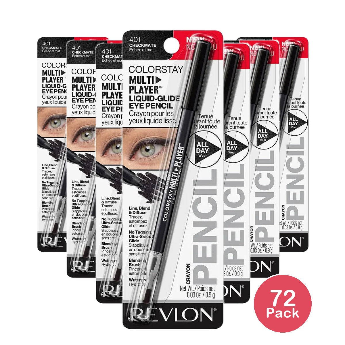 Revlon Colorstay Liquid Glide Eye Pencil Checkmate 0.03Oz (Pack Of 72)