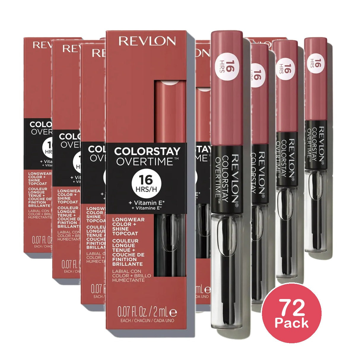 Revlon Colorstay Overtime Lip Color With Softflex Bare Maximum1 Ea 0.07Oz (Pack Of 72)