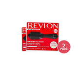 Revlon One Step Hair Dryer And Volumizer Hot Air Brush Black Blow Dryer 25.12 (Pack of 2)