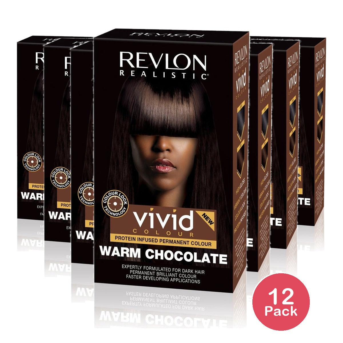 Revlon Vivid Colour Permanent Hair Color 3.7 Oz (Pack of 12)