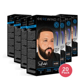 REWIND IT 10 Dark Brown Beard and Mustache Color nan (Pack of 20)