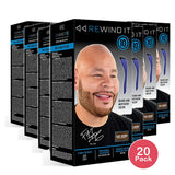 Rewind It 10 Light Brown Beard & Mustache Color (Pack of 20)