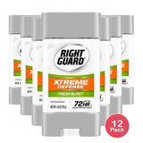 Right Guard Total Defense 5 Power Gel Antiperspirant And Deodorant Fresh Blast 4Oz (Pack of 12)